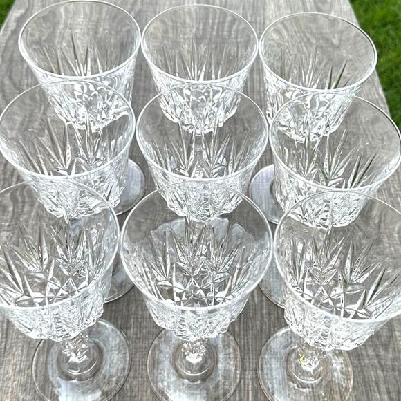 Capri Crystal Collection JMP Marketing Retired Crystal Wine Glasses-Italy-Set 9 - Picture 5 of 6